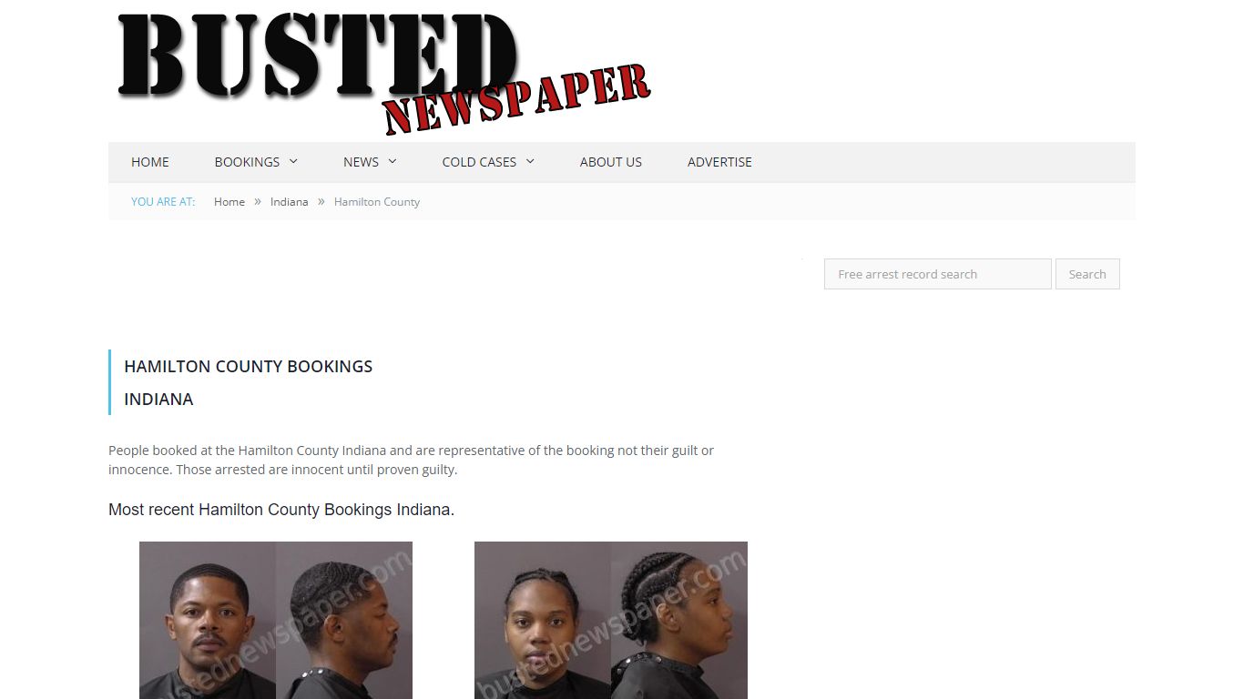 Hamilton County, IN Mugshots - BUSTEDNEWSPAPER.COM